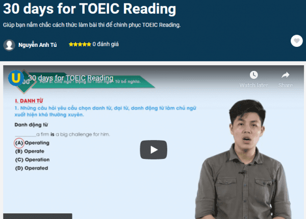30 days for TOEIC Reading