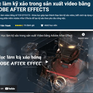 khóa học dựng phim adobe after effects
