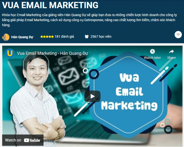 khóa học email marketing